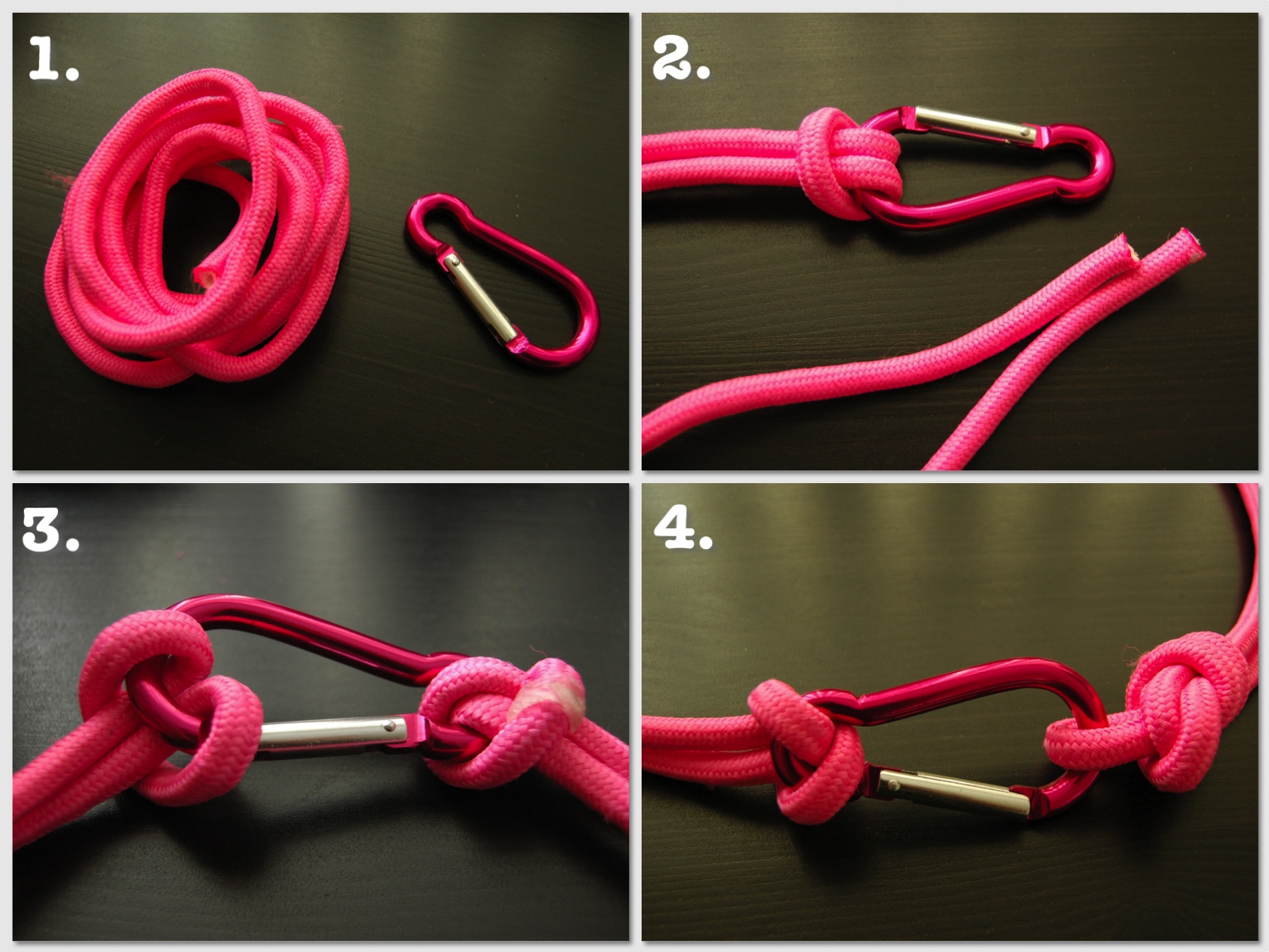 DIY neon rope belt